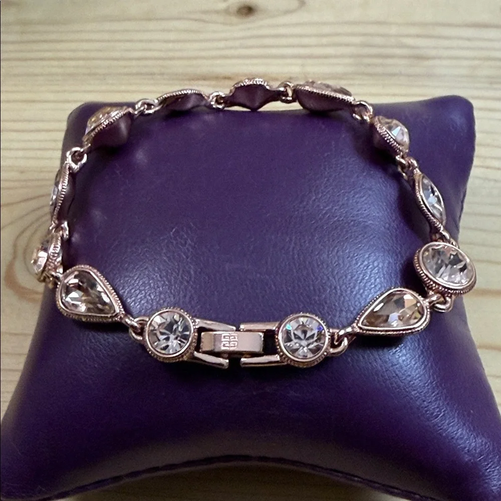 Givenchy Rose Gold Bracelet with Clear Crystals - Picture 4 of 4